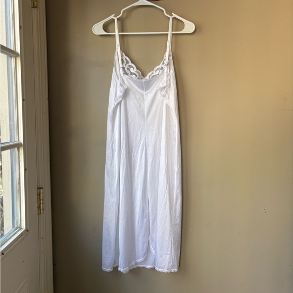 Vintage Cabernet White Lace Detail Slip Nightgown 38 - Picture 5 of 7